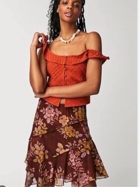 Free People Milly Assymetrical Skirt